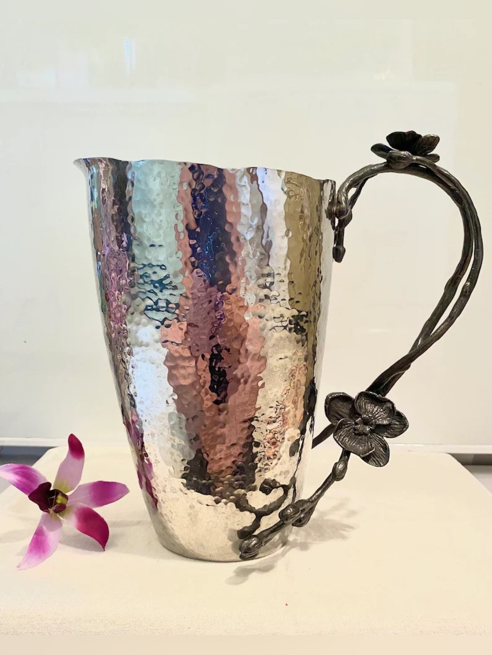 Michael Aram Black Orchid Pitcher Rare NWT